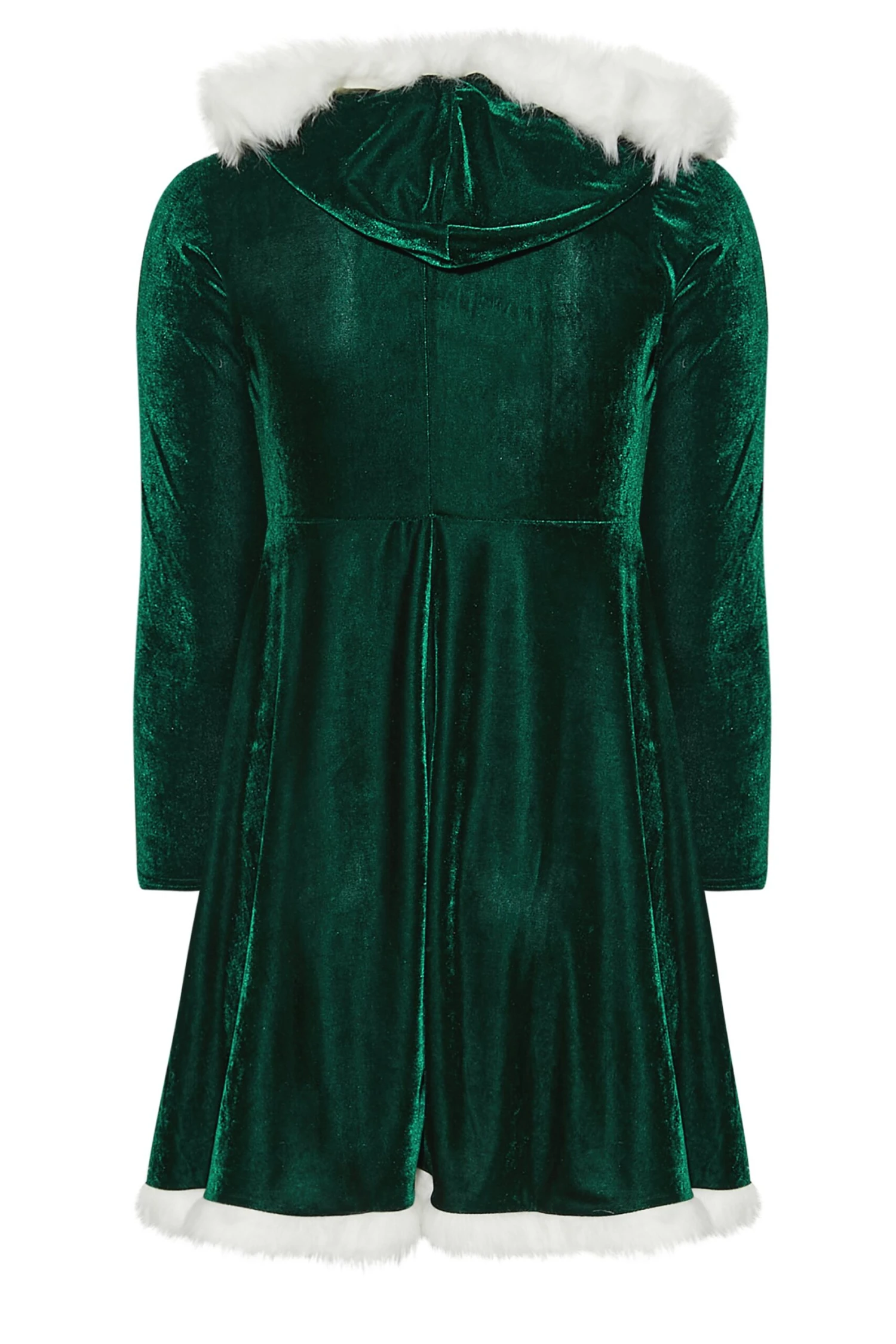 YOURS LONDON - Robe Mère Noël Verte En Velours 9 YOURS LONDON - Robe Mère Noël Verte En Velours – Image 7