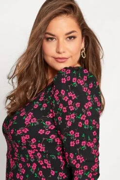 YOURS LONDON - Robe Noire & Rose Petites Fleurs Volanté 12 YOURS LONDON - Robe Noire & Rose Petites Fleurs Volanté -GrandeTendance Boutique 714c648a c607 4c 161846 D