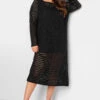 YOURS - Robe Midaxi Noire Design Crochet 1 YOURS - Robe Midaxi Noire Design Crochet -GrandeTendance Boutique 7237bfa7 8013 47 192983 A