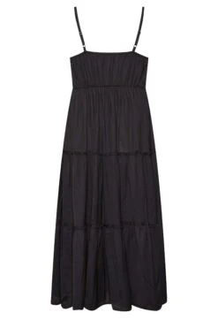 LIMITED COLLECTION - Robe Noire Midaxi Smocké Broderie -GrandeTendance Boutique 72809853 59c9 4c 215581 Y