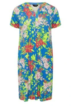 YOURS - Robe Bleue & Jaune Plissée Floral 14 YOURS - Robe Bleue & Jaune Plissée Floral -GrandeTendance Boutique 73ec68b0 2cac 47 301000 X