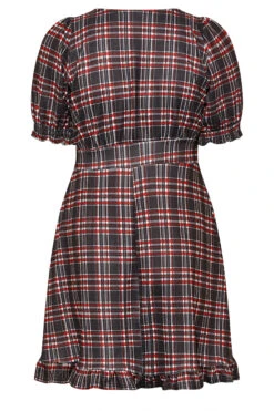 Robe Midi Noire & Rouge Carreaux Volanté 17 Robe Midi Noire & Rouge Carreaux Volanté -GrandeTendance Boutique 7476de43 6e69 45 174142 Y