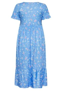 LIMITED COLLECTION - Robe Smocké Maxi Bleue Floral 15 LIMITED COLLECTION - Robe Smocké Maxi Bleue Floral -GrandeTendance Boutique 749a3908 f6d1 42 215604 Y