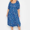 YOURS - Robe Midaxi Bleue Floral En Jersey 1 YOURS - Robe Midaxi Bleue Floral En Jersey -GrandeTendance Boutique 74edaf02 ef4b 4d 137513 A