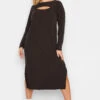 Robe Marron Chocolat Midaxi Design Découpé 1 Robe Marron Chocolat Midaxi Design Découpé -GrandeTendance Boutique 768ab0d4 f152 44 137252 A