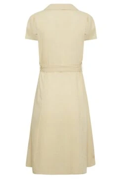 YOURS PETITE - Robe Beige Bouttonnée En Lin Manches Courtes 15 YOURS PETITE - Robe Beige Bouttonnée En Lin Manches Courtes -GrandeTendance Boutique 769aa689 553c 47 174453 Y
