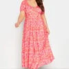 LIMITED COLLECTION - Robe Rose Floral Maxi Design Cache-Coeur -GrandeTendance Boutique 77f2a673 4f17 49 215508 A