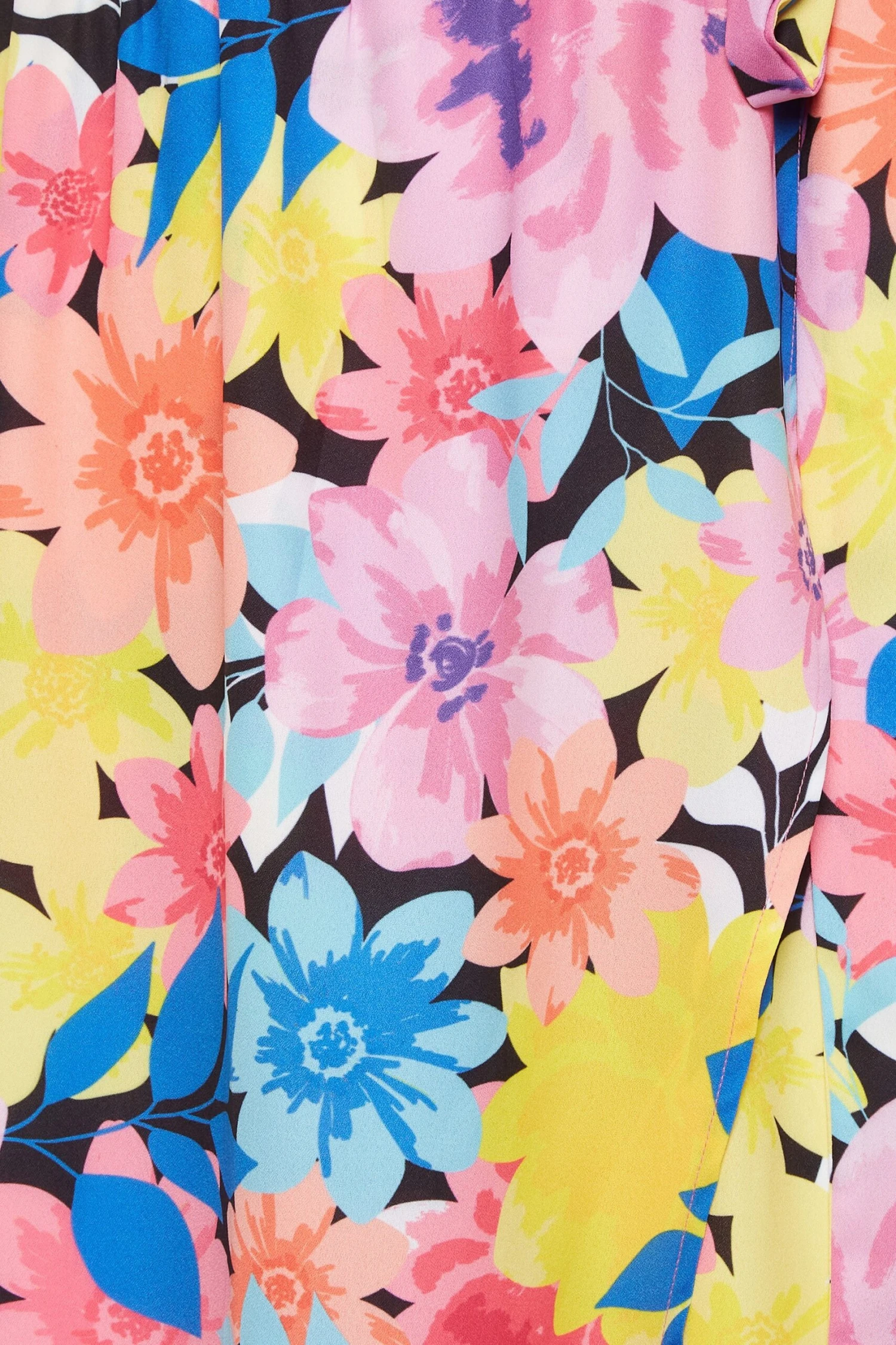 LIMITED COLLECTION - Robe Rose & Jaune Cache-Coeur Multi-Floral 8 LIMITED COLLECTION - Robe Rose & Jaune Cache-Coeur Multi-Floral – Image 6