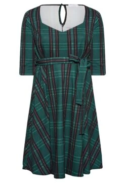 YOURS LONDON - Robe Verte Patineuse à Carreaux -GrandeTendance Boutique 7cc28e03 bbb5 4b 161850 X