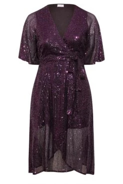 YOURS LONDON - Robe Violette Cache-Coeur Sequins Manches Courtes 14 YOURS LONDON - Robe Violette Cache-Coeur Sequins Manches Courtes -GrandeTendance Boutique 7d500dad b86f 4c 161393 X
