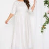 LUXE - Robe Blanche Empiècement Sequin & Tulle -GrandeTendance Boutique 7d5706a9 c198 40 161987 A