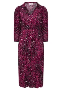 YOURS LONDON - Robe Maxi Plissée Rose Fushia Animal -GrandeTendance Boutique 7d615e6c 337f 40 161940 X