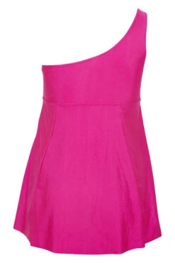 Robe De Bain Rose Manche Asymétrique à Ceinture -GrandeTendance Boutique 7ed1cbae 009f 4e 150214 BK