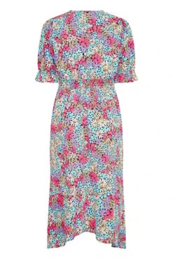 Robe Rose & Violette Midaxi Floral Manches Courtes -GrandeTendance Boutique 7f12451c a57c 41 214367 BK