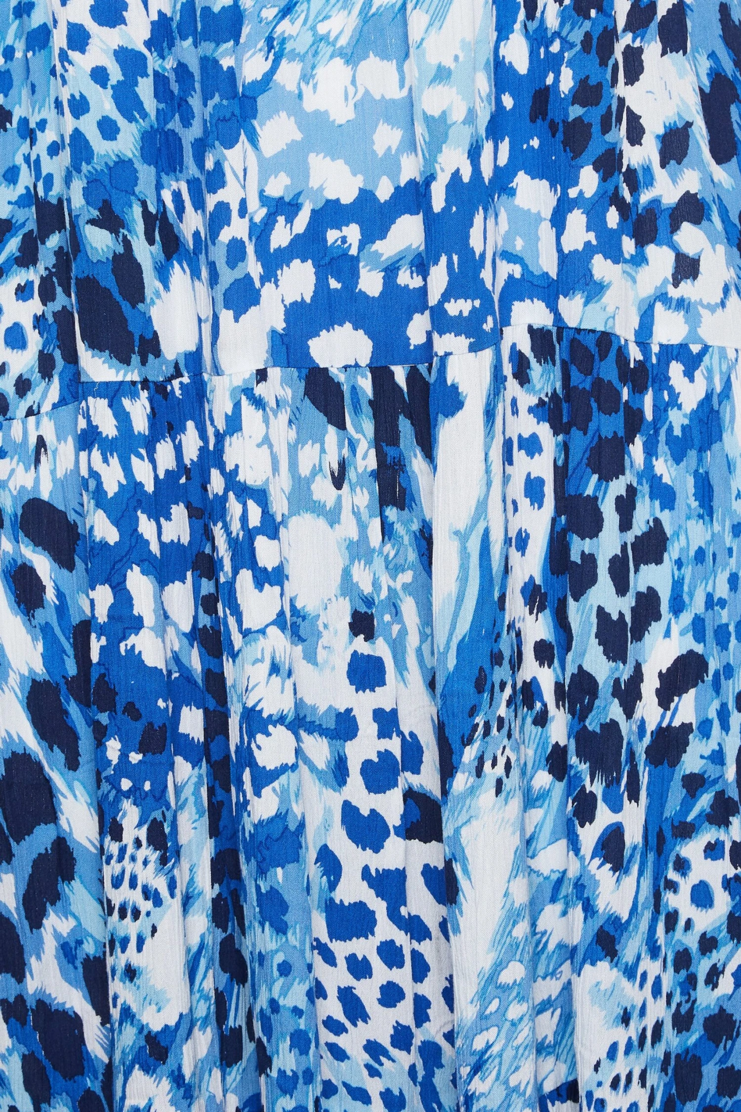 YOURS - Robe Bleue Animal Plissé Volanté Fines Bretelles 7 YOURS - Robe Bleue Animal Plissé Volanté Fines Bretelles – Image 5