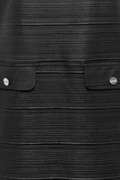 Robe Noire En Maille Coupe Droite à Poches -GrandeTendance Boutique 7f733d57 1047 40 174228 Z