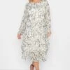 YOURS PETITE - Robe Midi Blanche Smocké Animal Manches Longues -GrandeTendance Boutique 7f831632 54a1 4b 174503 A