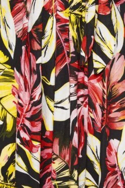 YOURS - Robe Noire Rose & Jaune Maxi Feuilles Cache-Coeur 13 YOURS - Robe Noire Rose & Jaune Maxi Feuilles Cache-Coeur -GrandeTendance Boutique 80c0f47d 5170 45 302062 Z