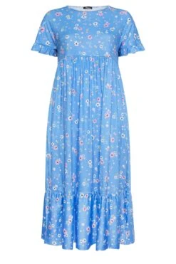 LIMITED COLLECTION - Robe Smocké Maxi Bleue Floral 14 LIMITED COLLECTION - Robe Smocké Maxi Bleue Floral -GrandeTendance Boutique 80cc928e 0c85 4b 215604 X