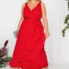 YOURS LONDON - Robe Rouge Volantée Demoiselle D'Honneur -GrandeTendance Boutique 81e68f40 ce14 4d 161888 B