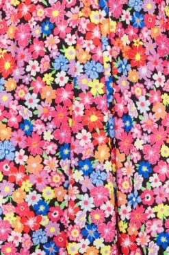 LIMITED COLLECTION - Robe Maxi Rose & Bleue Floral Manches Courtes -GrandeTendance Boutique 8260ed6e afb0 4d 215758 Z