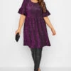 Robe Violette Smocké Manches Courtes Volantées 2 Robe Violette Smocké Manches Courtes Volantées -GrandeTendance Boutique 83664537 00ed 45 137248 A