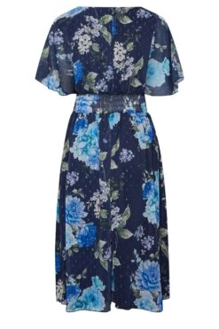 YOURS LONDON - Robe Bleue Marine & Bleu Ciel Floral Cache-Coeur 15 YOURS LONDON - Robe Bleue Marine & Bleu Ciel Floral Cache-Coeur -GrandeTendance Boutique 84270073 7c03 42 162049 Y