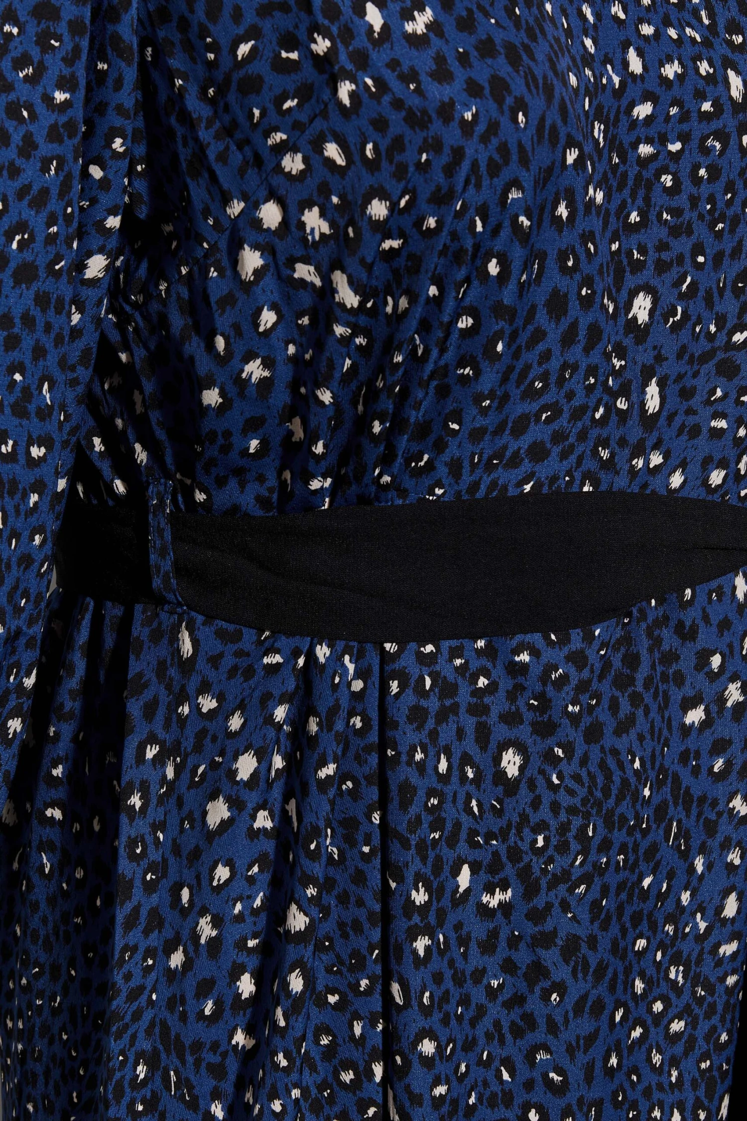 YOURS LONDON - Robe Bleue Imprimé Animal Avec Ceinture 7 YOURS LONDON - Robe Bleue Imprimé Animal Avec Ceinture – Image 5