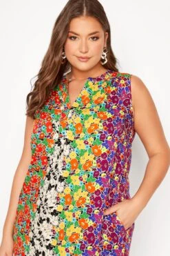 Robe Floral Multicolore Coupe Droite 12 Robe Floral Multicolore Coupe Droite -GrandeTendance Boutique 8471b2e2 fd5f 4d 173849 D