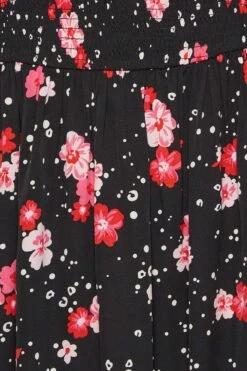 YOURS - Robe Noire & Rouge Floral Manches Courtes Bouffantes -GrandeTendance Boutique 85cefed1 42f5 47 137284 Z