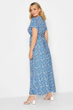 YOURS - Robe Bleue Animal Maxi Cache-Coeur -GrandeTendance Boutique 8612dd29 8329 45 302060 C