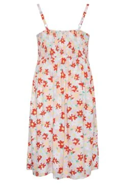 YOURS - Robe Blanche & Rouge Floral Volantée -GrandeTendance Boutique 86741f0c ccae 45 137424 Y