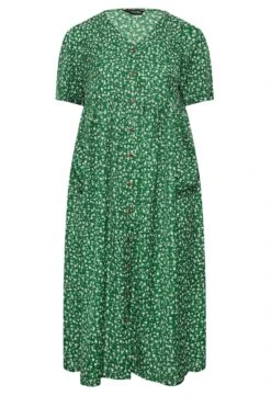 YOURS - Robe Verte Pâquerettes Smocké à Poches 14 YOURS - Robe Verte Pâquerettes Smocké à Poches -GrandeTendance Boutique 879b4d61 a702 47 137336 X