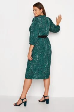 YOURS LONDON - Robe Verte Imprimé Animal Avec Ceinture -GrandeTendance Boutique 88179d73 59eb 49 161619 C