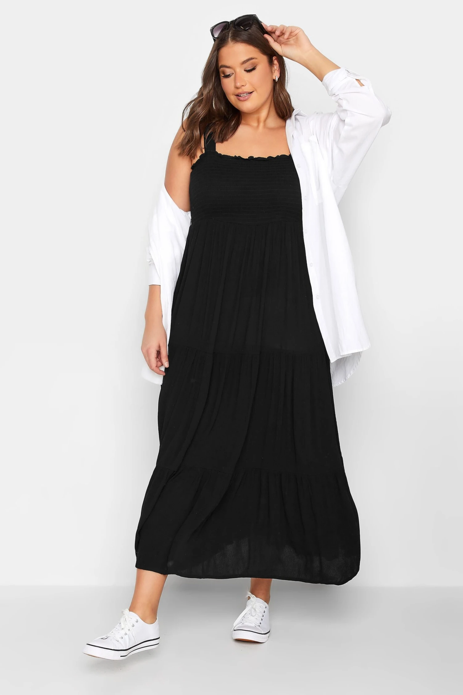 YOURS - Robe Noire Plissée Maxi 4 YOURS - Robe Noire Plissée Maxi – Image 2