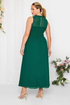 YOURS LONDON - Robe Verte Forêt Maxi En Mousseline Demoiselle D'Honneur -GrandeTendance Boutique 89763576 02fb 44 161891 C