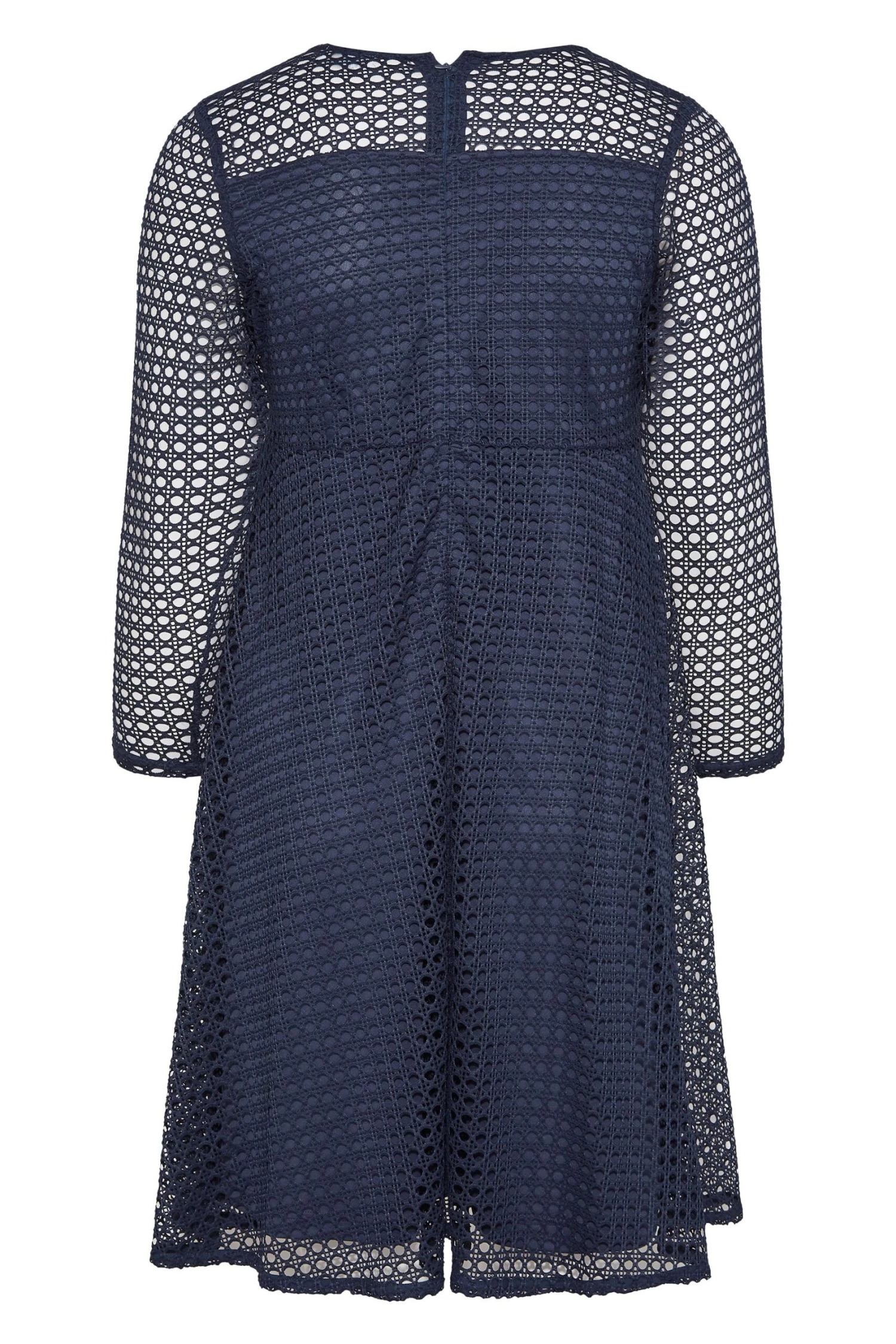 YOURS LONDON - Robe Bleue Marine Dentelle Patineuse 9 YOURS LONDON - Robe Bleue Marine Dentelle Patineuse – Image 7