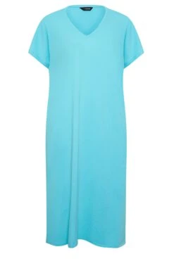 YOURS - Robe Bleue Ciel Midaxi Fentes à L'Ourlet -GrandeTendance Boutique 8c261f3f 5c7a 47 137317 X