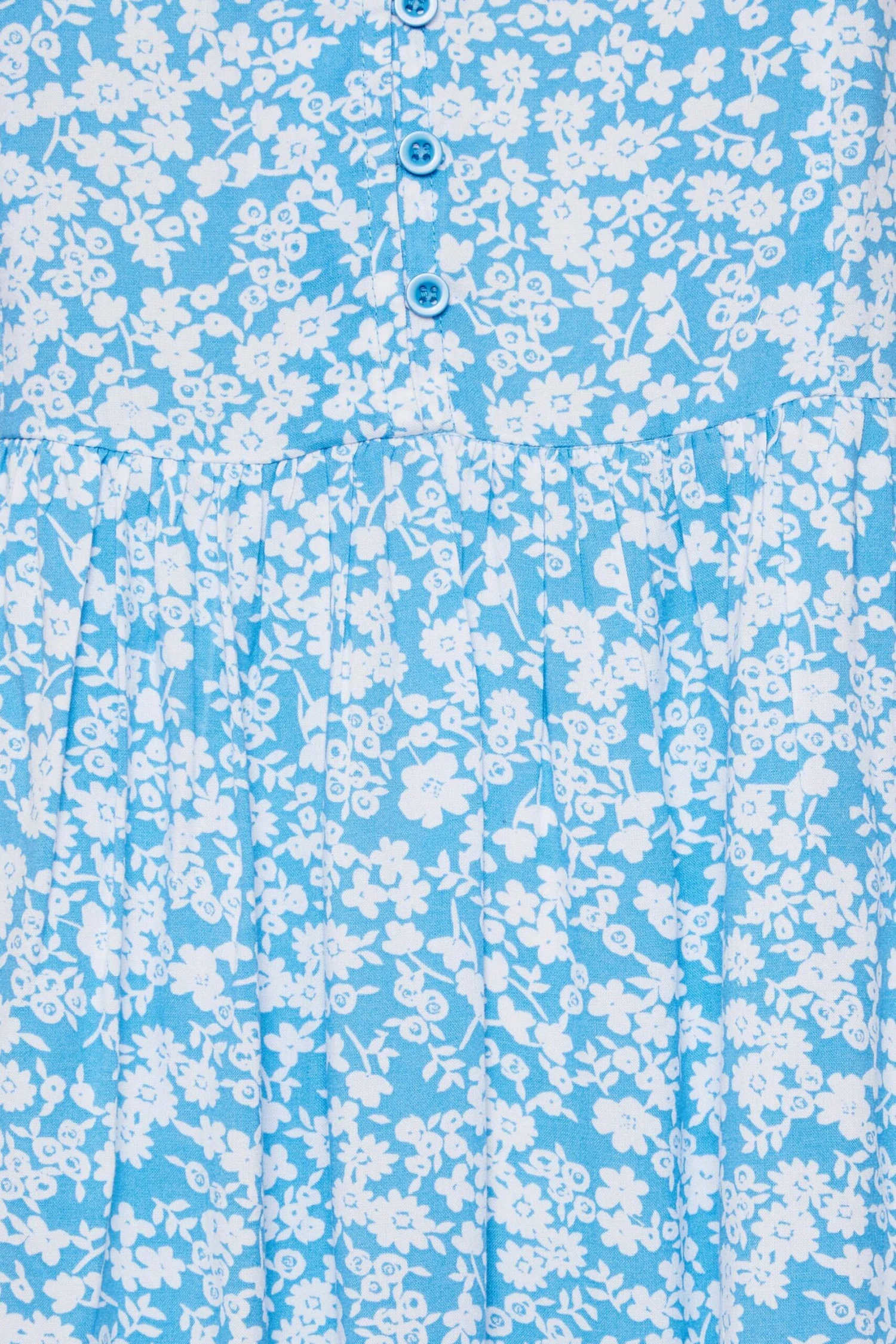 YOURS - Robe Bleue Floral Volanté Fines Bretelles 7 YOURS - Robe Bleue Floral Volanté Fines Bretelles – Image 5