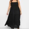 YOURS - Robe Noire Plissée Maxi -GrandeTendance Boutique 8d3ef0d8 9d83 4a 137351 A