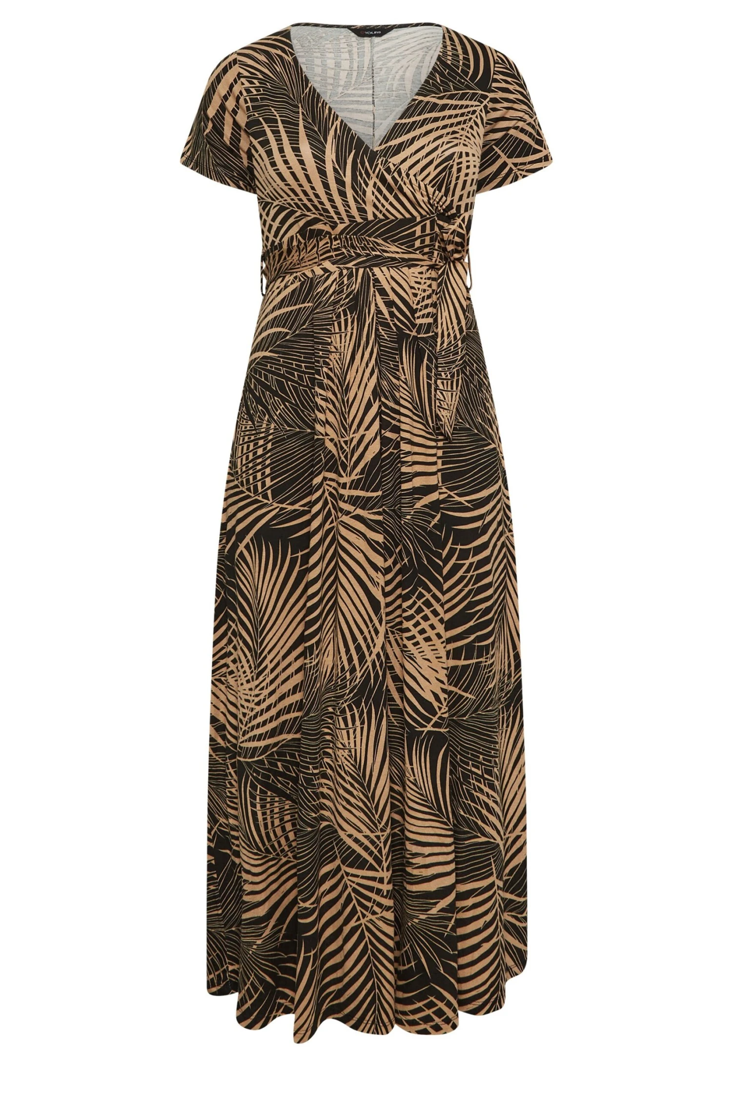 YOURS - Robe Marron Maxi Cache-Coeur Imprimé Feuilles 8 YOURS - Robe Marron Maxi Cache-Coeur Imprimé Feuilles – Image 6