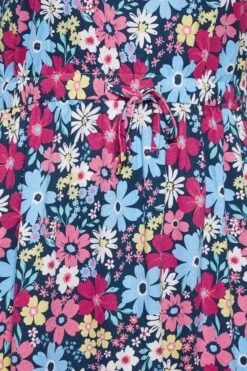 YOURS - Robe Bleue Mini Floral Rose Fushia à Poches -GrandeTendance Boutique 8f8d912c 9e42 4f 137302 Z