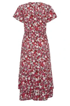 YOURS PETITE - Robe Rose Midaxi Floral Volanté 6 YOURS PETITE - Robe Rose Midaxi Floral Volanté -GrandeTendance Boutique 902dedc6 f2e2 45 174695 Y