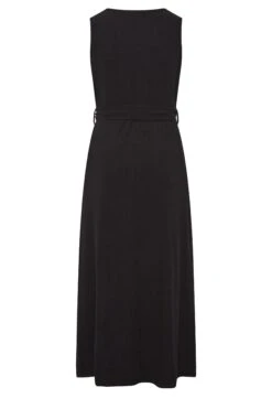 YOURS - Robe Noire Boutonnée Maxi En Jersey -GrandeTendance Boutique 9053404b 8856 41 137543 Y