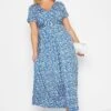 YOURS - Robe Bleue Animal Maxi Cache-Coeur -GrandeTendance Boutique 90d1bd29 85e2 48 302060 A