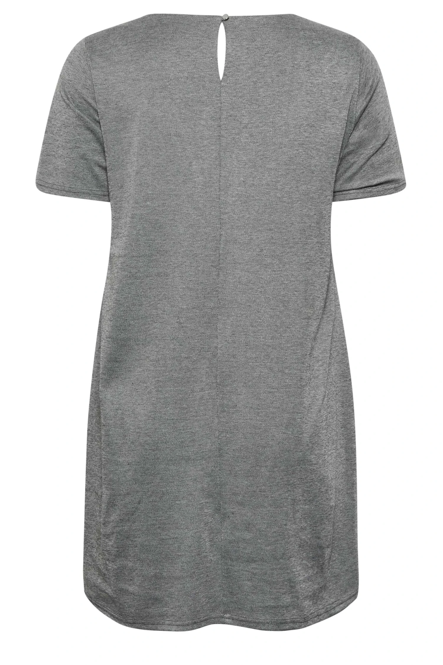 Robe Grise En Maille Coupe Droite à Poches 9 Robe Grise En Maille Coupe Droite à Poches – Image 7