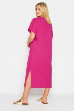 YOURS - Robe Rose Fushia Midaxi Fentes à L'Ourlet 11 YOURS - Robe Rose Fushia Midaxi Fentes à L'Ourlet -GrandeTendance Boutique 90f6795b b9fa 4d 137273 C