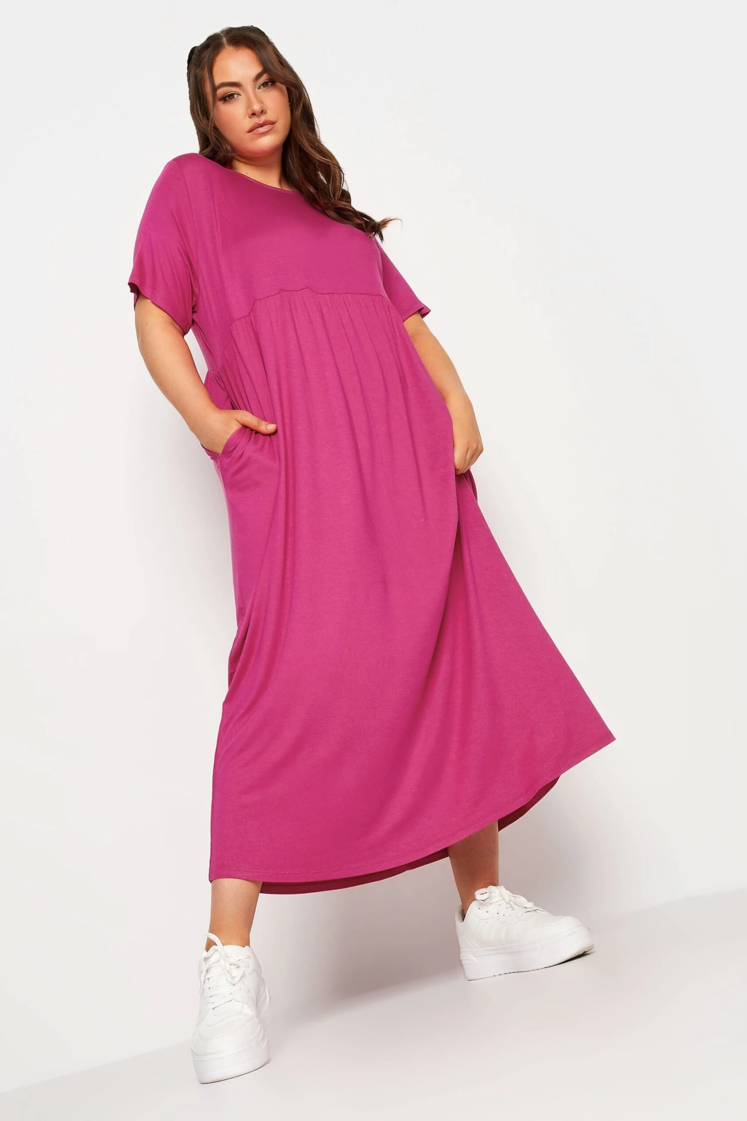 LIMITED COLLECTION - Robe Rose Framboise Longue Maxi 3 LIMITED COLLECTION - Robe Rose Framboise Longue Maxi