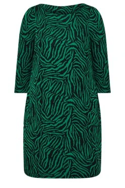 YOURS LONDON - Robe Verte Zébré Coupe Droite 14 YOURS LONDON - Robe Verte Zébré Coupe Droite -GrandeTendance Boutique 92a62a03 79cd 47 161937 X