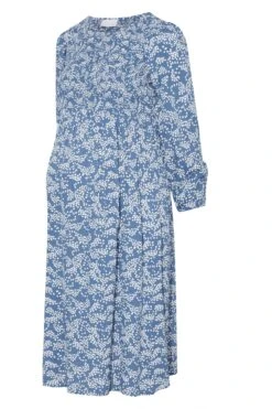 BUMP IT UP MATERNITY - Robe Bleue Petites Fleurs Manches Longues -GrandeTendance Boutique 9413627c d25a 47 158366 X